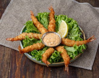 Креветка в кляре